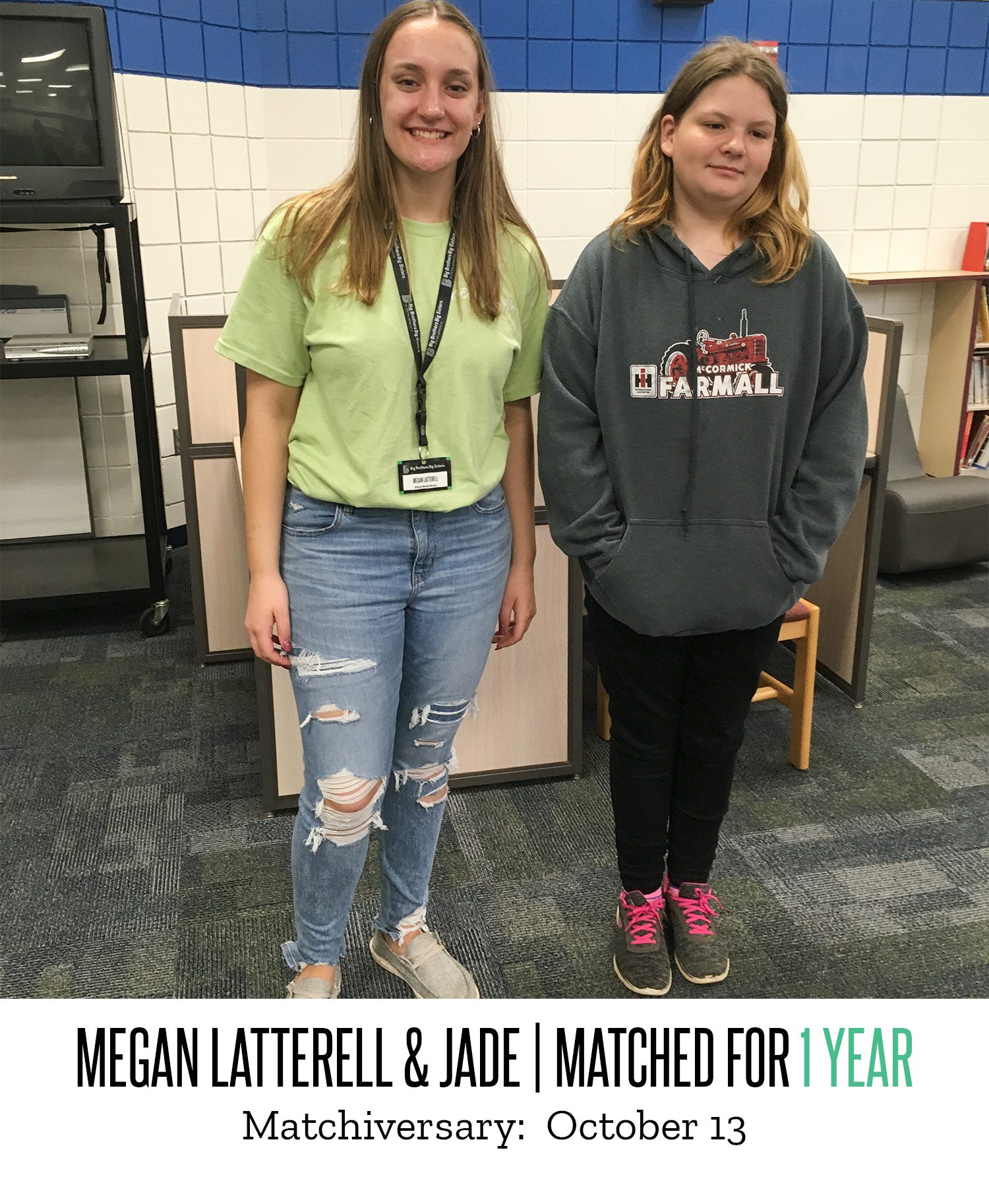 Megan Latterell & Jade 1 Year Matchaversary