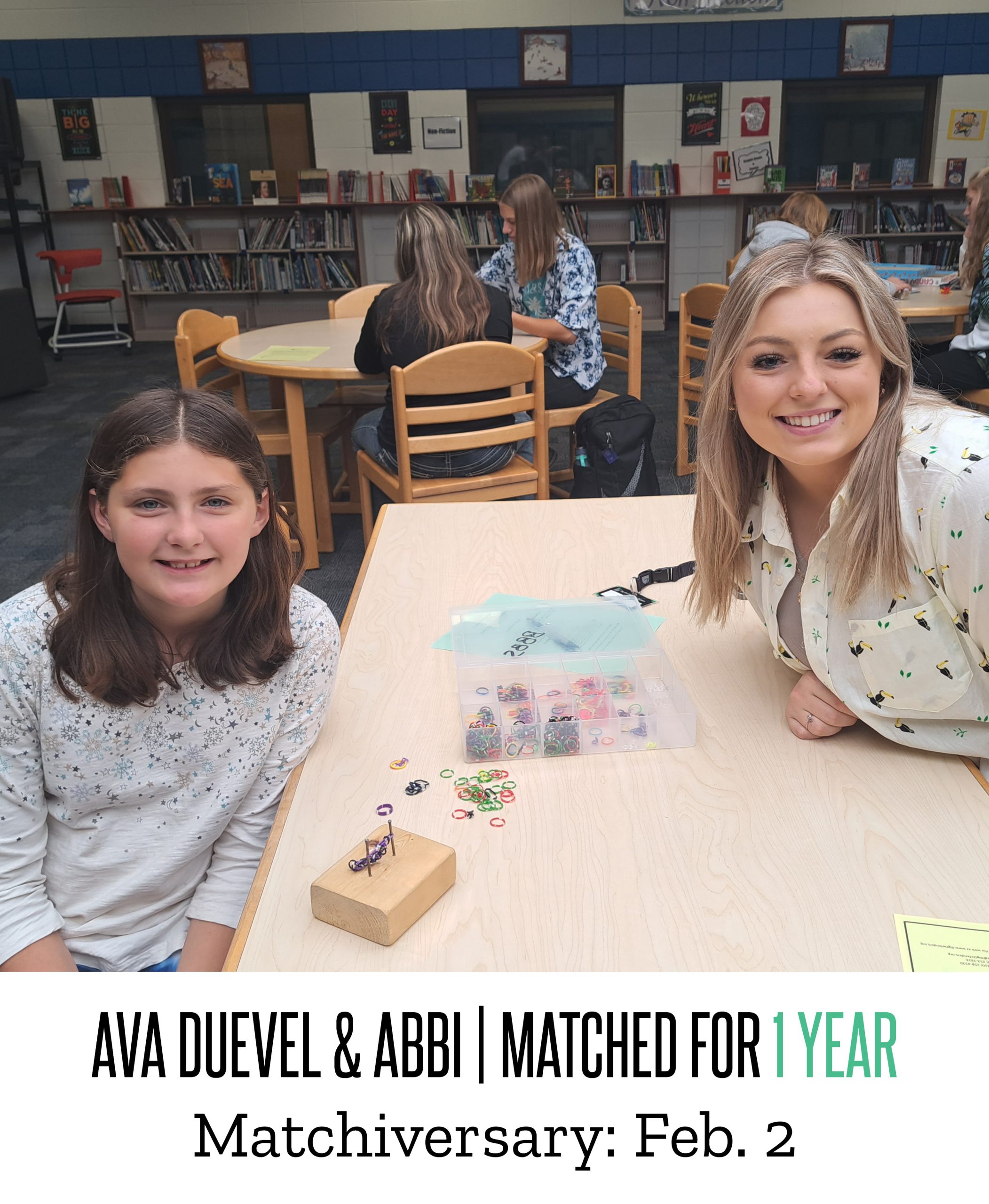 Ava & Abbi 1 Year Matchiversary