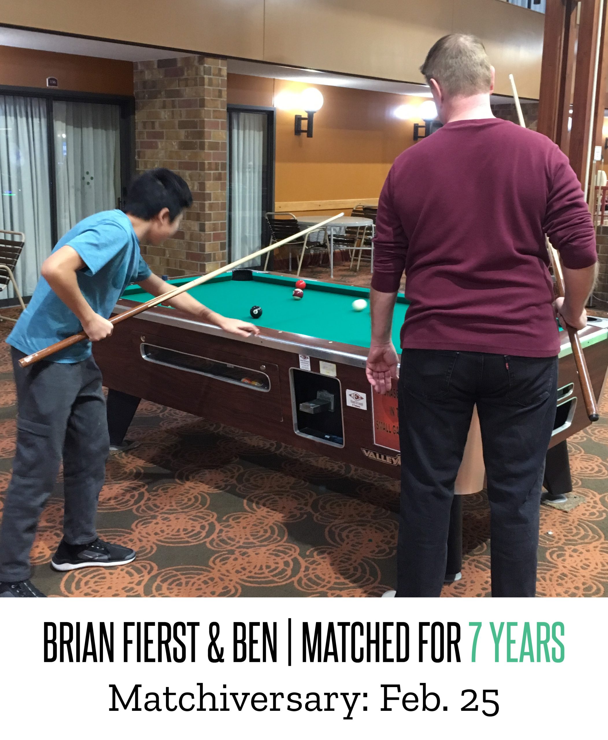 Brian & Ben 7 Year Matchiversary