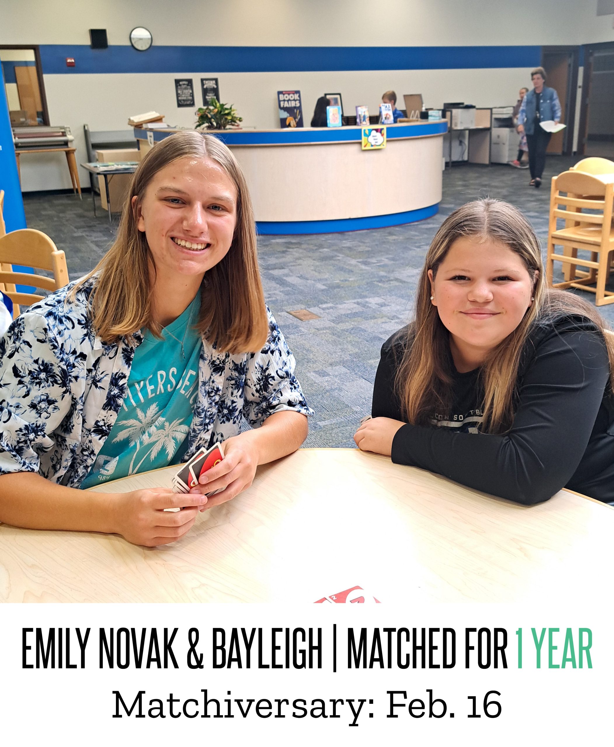 Emily & Bayleigh 1 Year Matchiversary