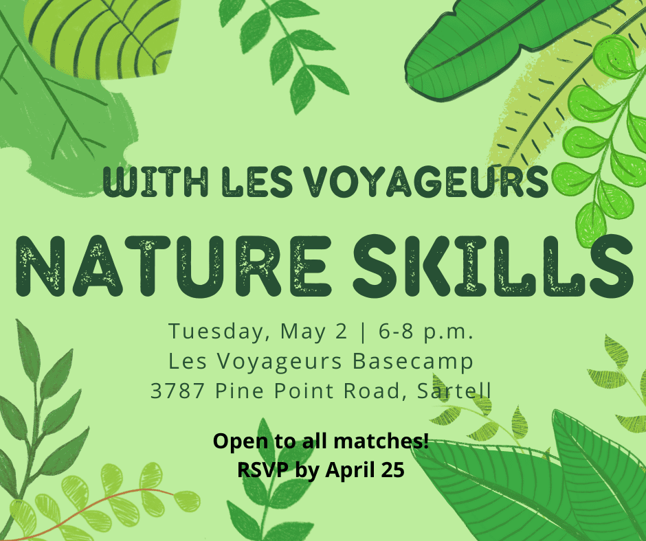 Nature Skills with Les Voyageurs May 2023