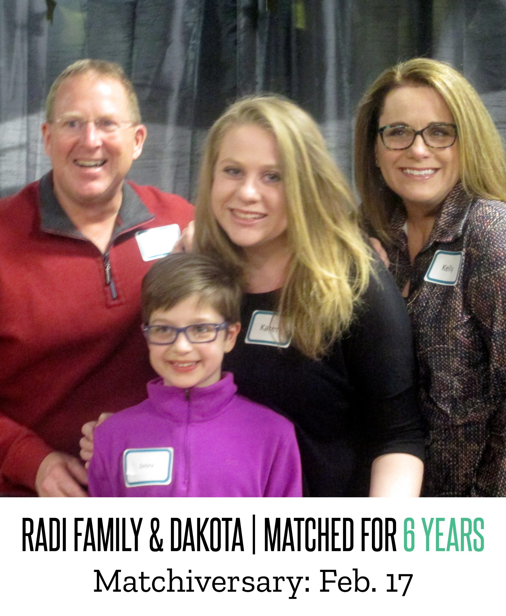 Radi Family & Dakota 7 Year Matchiversary