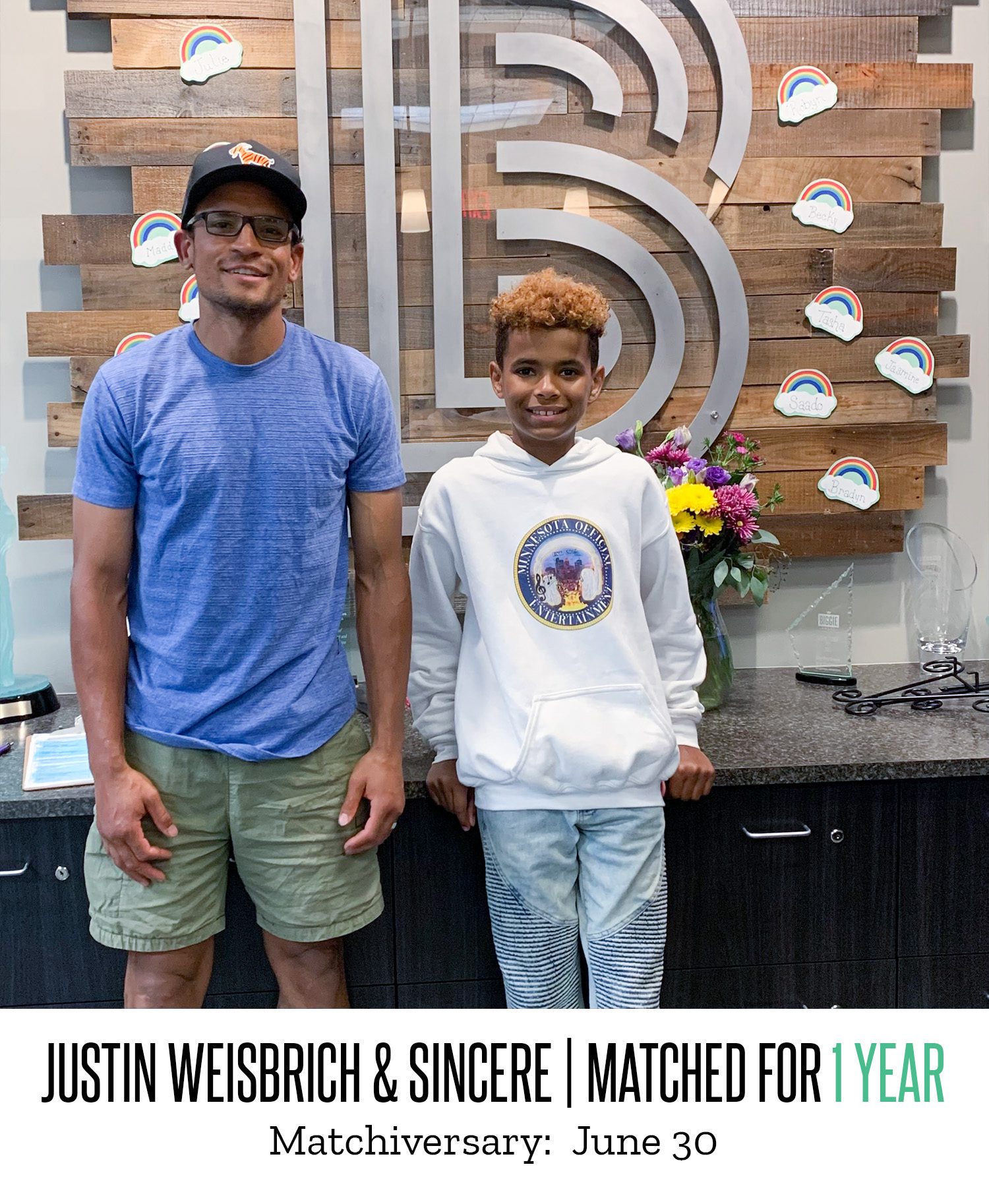 Justin and Sincere 1 Year Matchiversary