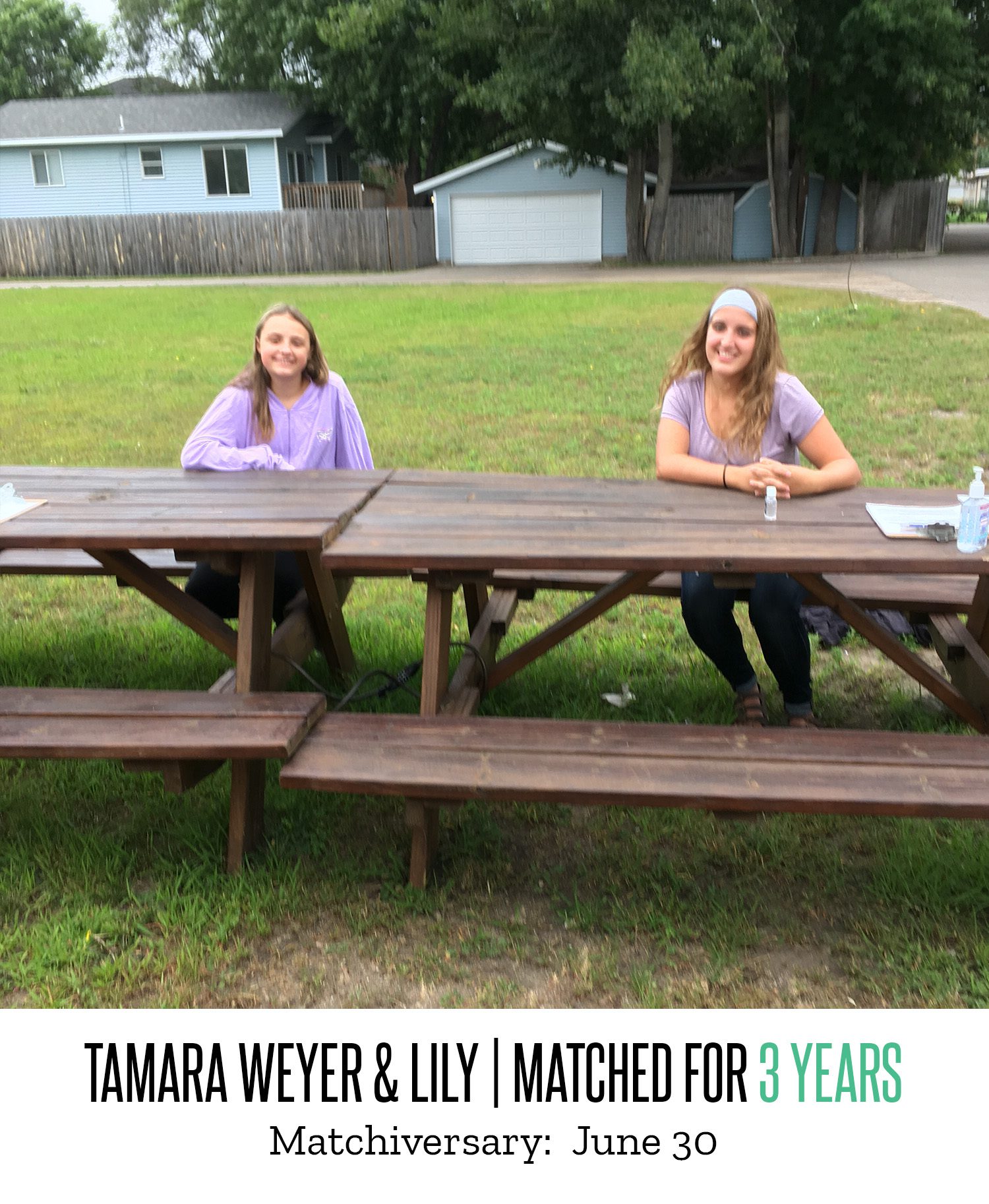 Tamara and Lily 3 Year Matchiversary